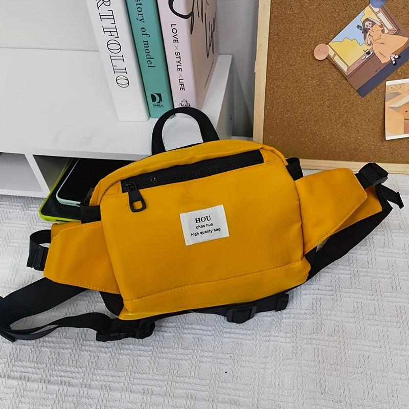 Nylon Canvas Crossbody Chest Bag Waist Bag Multifunctional Sling Bag