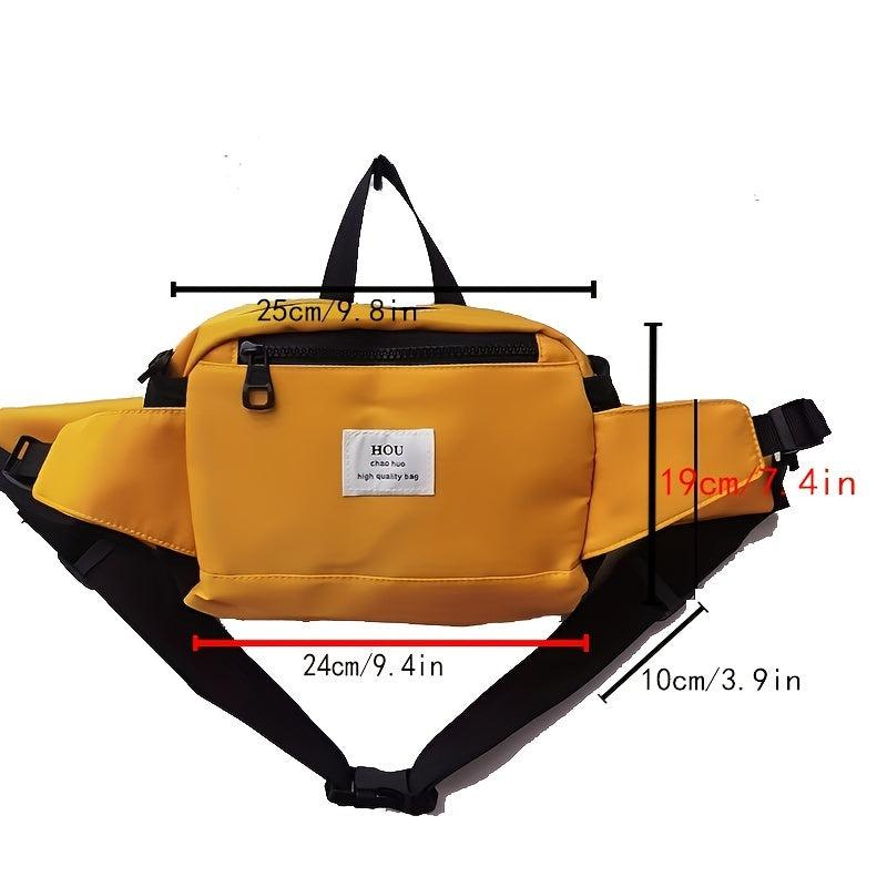 Nylon Canvas Crossbody Chest Bag Waist Bag Multifunctional Sling Bag