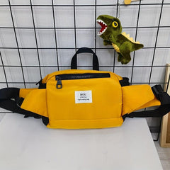 Nylon Canvas Crossbody Chest Bag Waist Bag Multifunctional Sling Bag