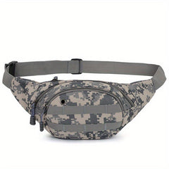 Army Fan Camo Waist Bag Outdoor Sports Messenger Chest Bag