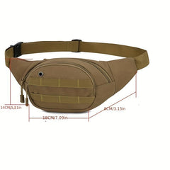 Army Fan Camo Waist Bag Outdoor Sports Messenger Chest Bag