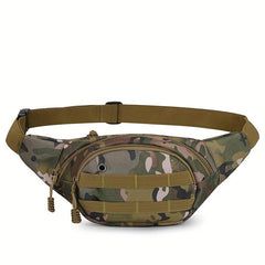 Army Fan Camo Waist Bag Outdoor Sports Messenger Chest Bag