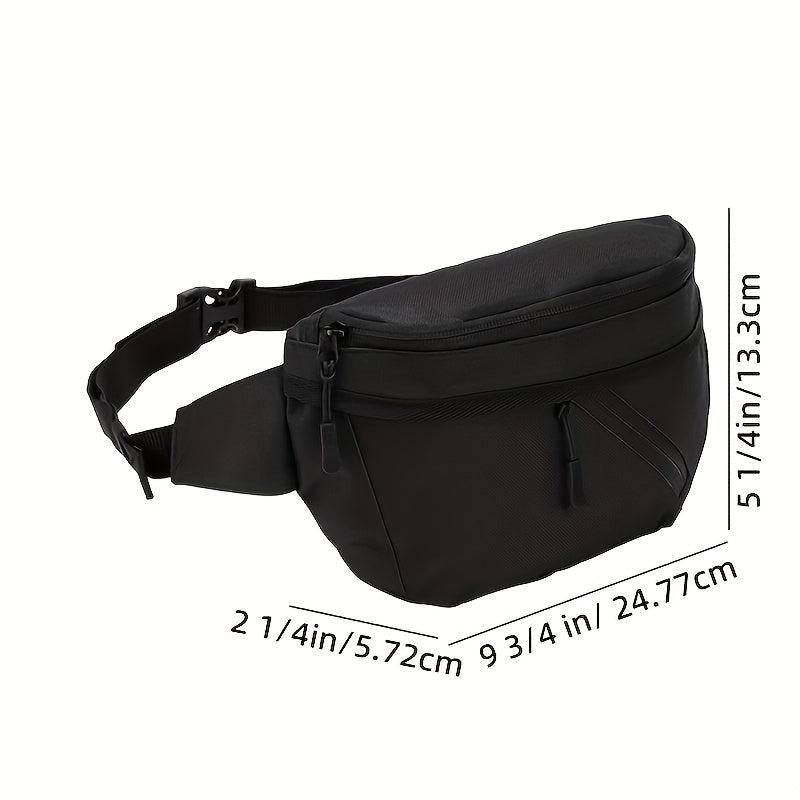 Men's Waist Bag Fanny Pack Large Capacity Chest Bag Messenger for Outdoor