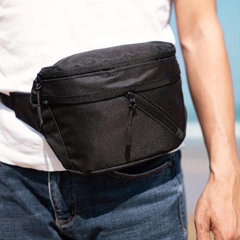 Men's Waist Bag Fanny Pack Large Capacity Chest Bag Messenger for Outdoor