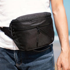 Men's Waist Bag Fanny Pack Large Capacity Chest Bag Messenger for Outdoor