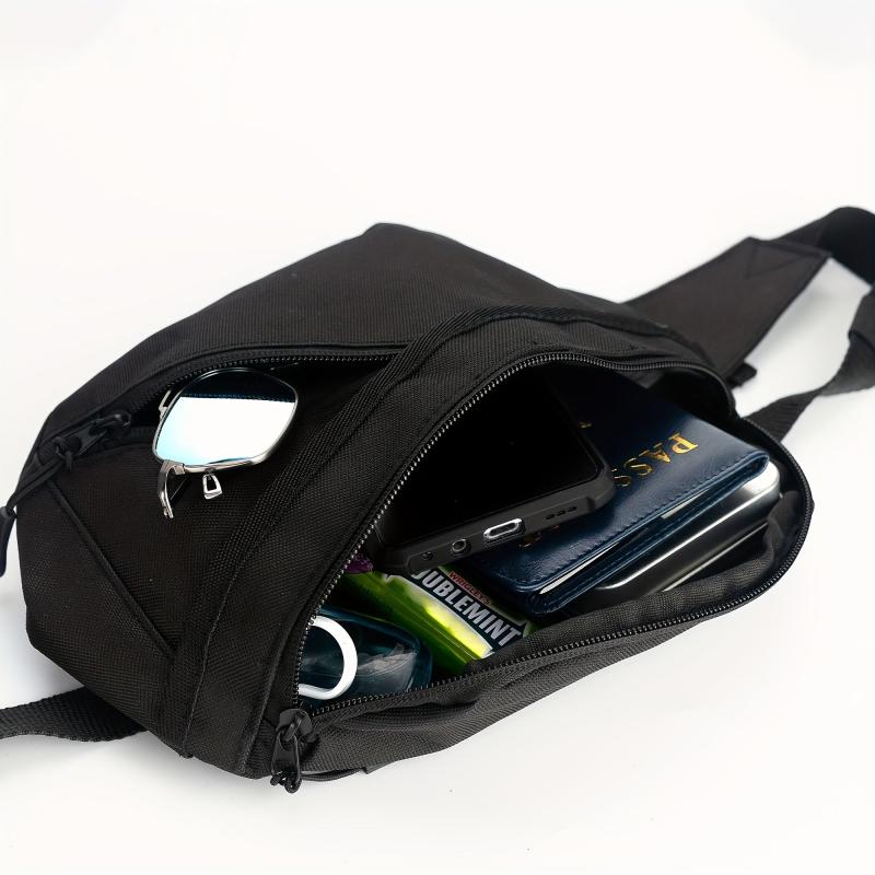 Men's Waist Bag Fanny Pack Large Capacity Chest Bag Messenger for Outdoor