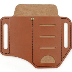 Men's Wilderness Portable Tool Belt Bag Leather Sheath