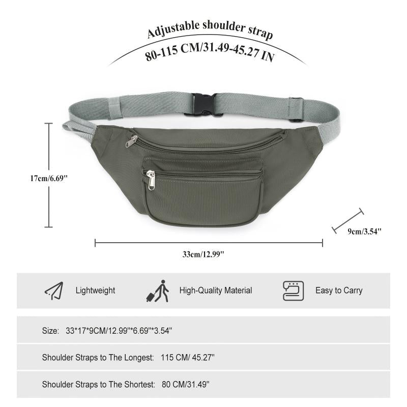 Men's Multifunction Waist Bag Fanny Pack | Outdoor Running Hiking Travel