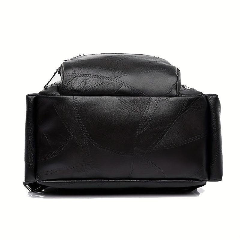 Vintage Textured Backpack Casual Daypack Women's School Bag