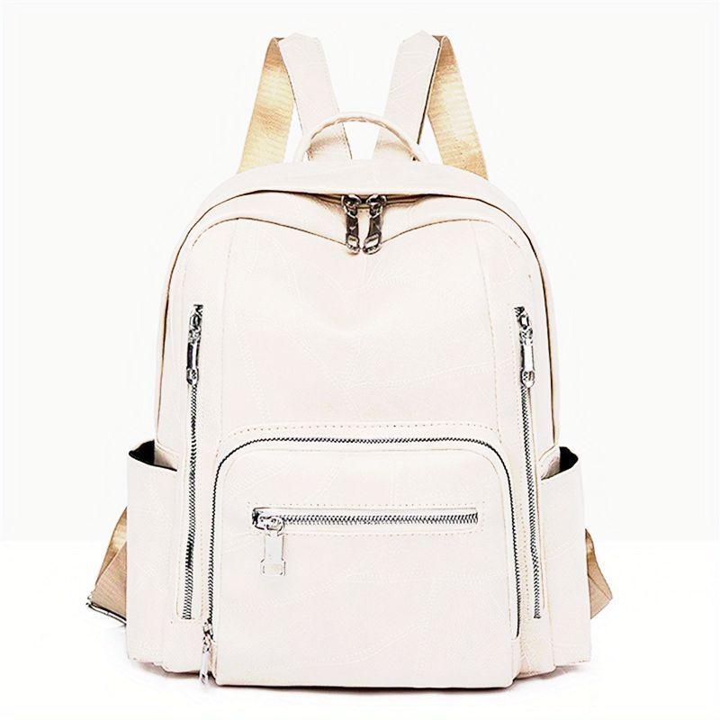 Vintage Textured Backpack Casual Daypack Women's School Bag