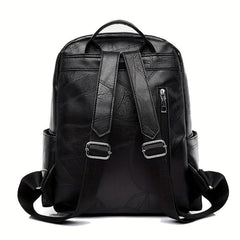 Vintage Textured Backpack Casual Daypack Women's School Bag
