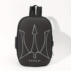 Men's Multifunctional Shoulder Bag with Anti-Theft Lock and USB Port