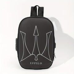 Men's Multifunctional Shoulder Bag with Anti-Theft Lock and USB Port