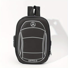 Men's Multifunctional Shoulder Bag with Anti-Theft Lock and USB Port