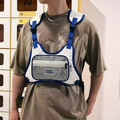 Streetwear Waistcoat Hip Hop Chest Rig Vest Bag Tactical Chest Bags