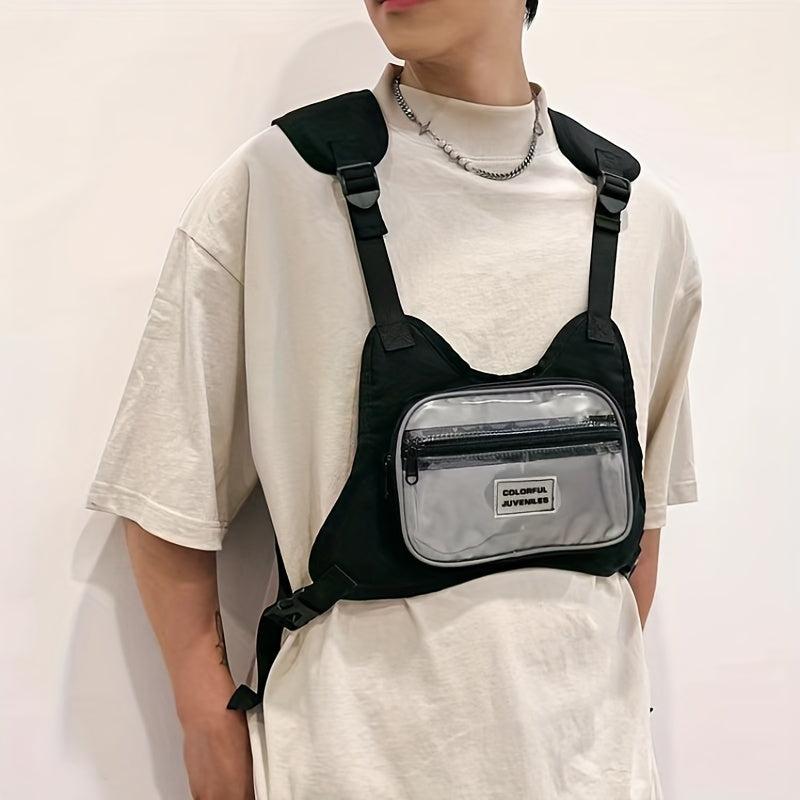 Streetwear Waistcoat Hip Hop Chest Rig Vest Bag Tactical Chest Bags