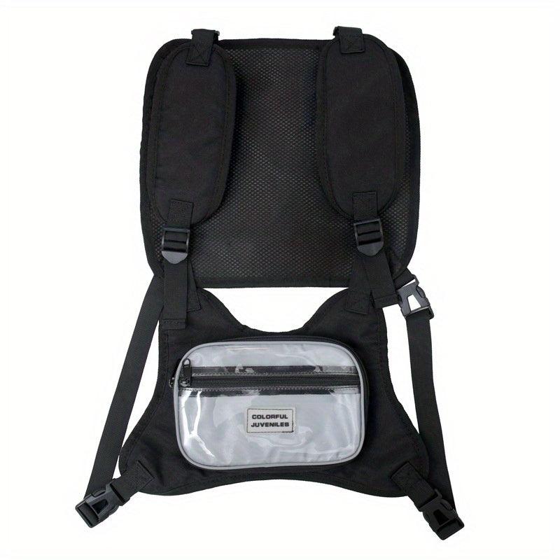 Streetwear Waistcoat Hip Hop Chest Rig Vest Bag Tactical Chest Bags