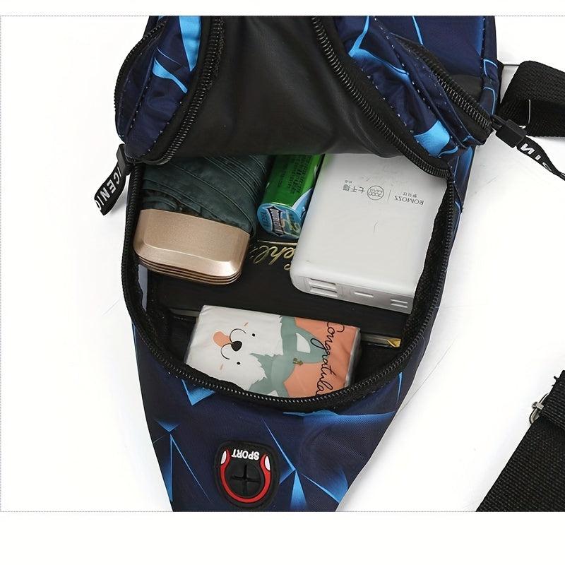 Men's Crossbody Chest Bag Large Capacity Backpack