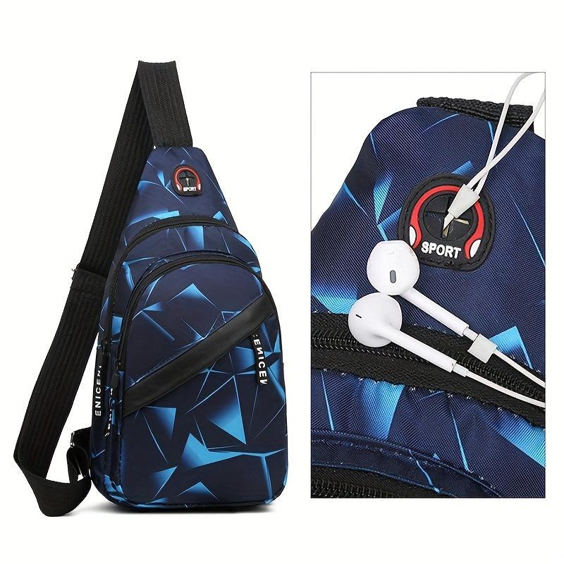 Men's Crossbody Chest Bag Large Capacity Backpack