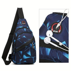 Men's Crossbody Chest Bag Large Capacity Backpack