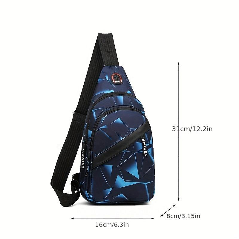 Men's Crossbody Chest Bag Large Capacity Backpack