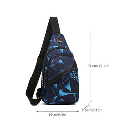 Men's Crossbody Chest Bag Large Capacity Backpack