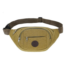 Canvas Sports Waist Bag with Large Capacity Storage
