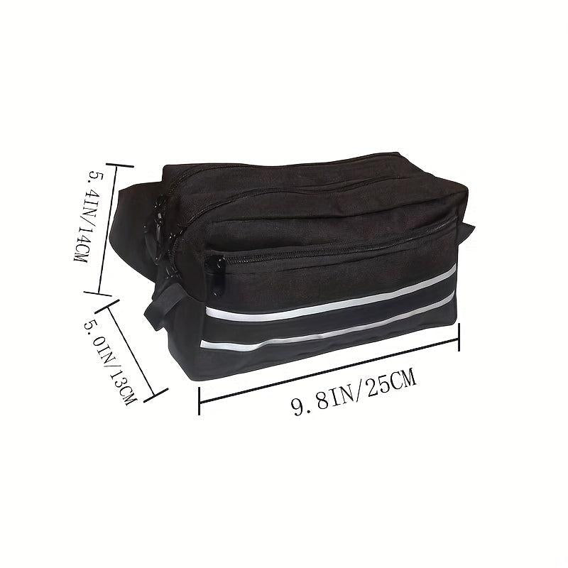 Reflective Strip Waist Bag for Men Women