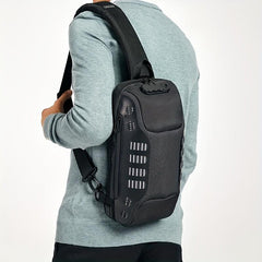 Men's Anti-theft Messenger Bag USB Charging Waterproof Backpack