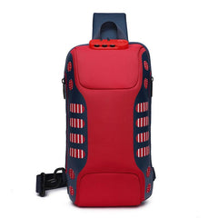 Men's Anti-theft Messenger Bag USB Charging Waterproof Backpack