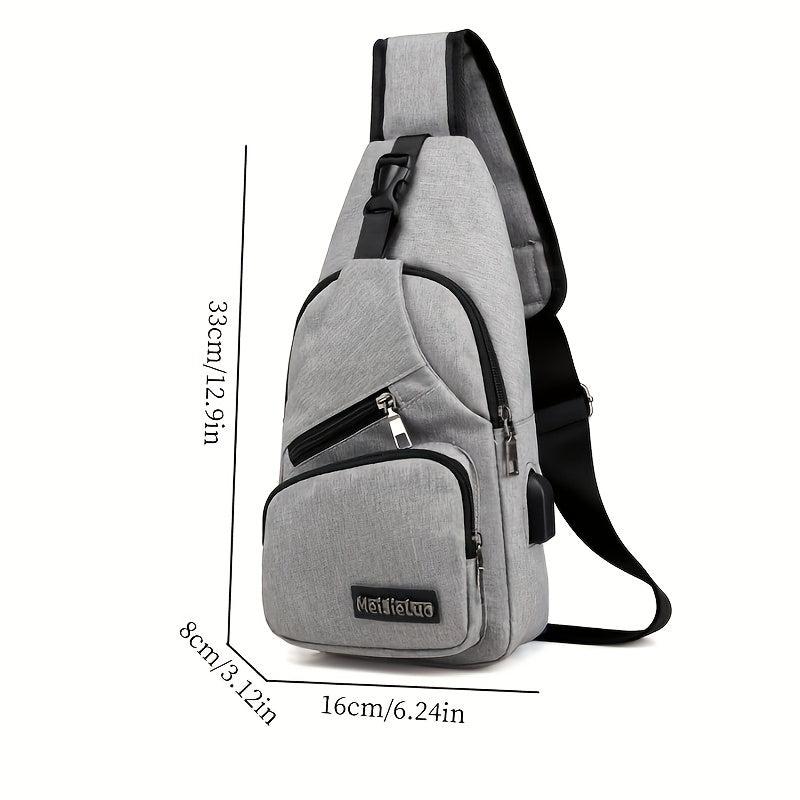 Men's Casual Oxford Cloth Chest Bag For Travel