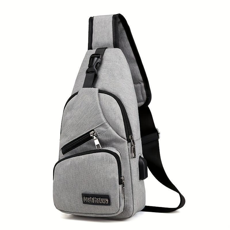 Men's Casual Oxford Cloth Chest Bag For Travel