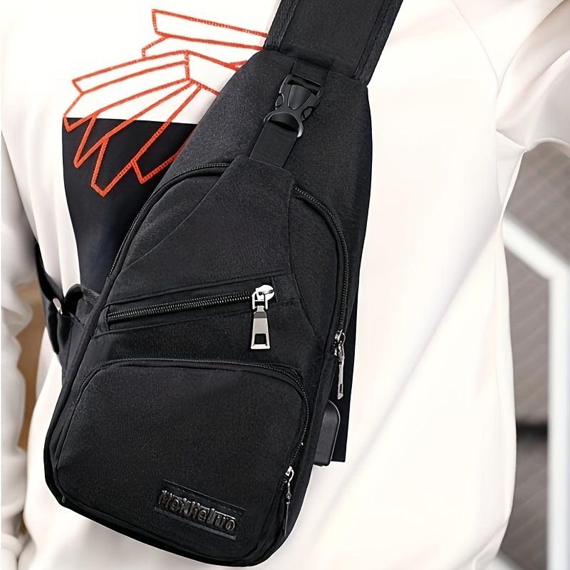 Men's Casual Oxford Cloth Chest Bag For Travel