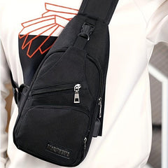 Men's Casual Oxford Cloth Chest Bag For Travel