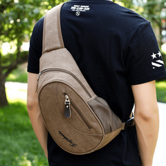 Men's Vintage Crossbody Bag Multifunctional Diagonal Shoulder Bag