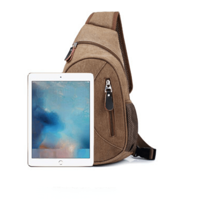 Men's Vintage Crossbody Bag Multifunctional Diagonal Shoulder Bag