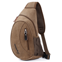 Men's Vintage Crossbody Bag Multifunctional Diagonal Shoulder Bag