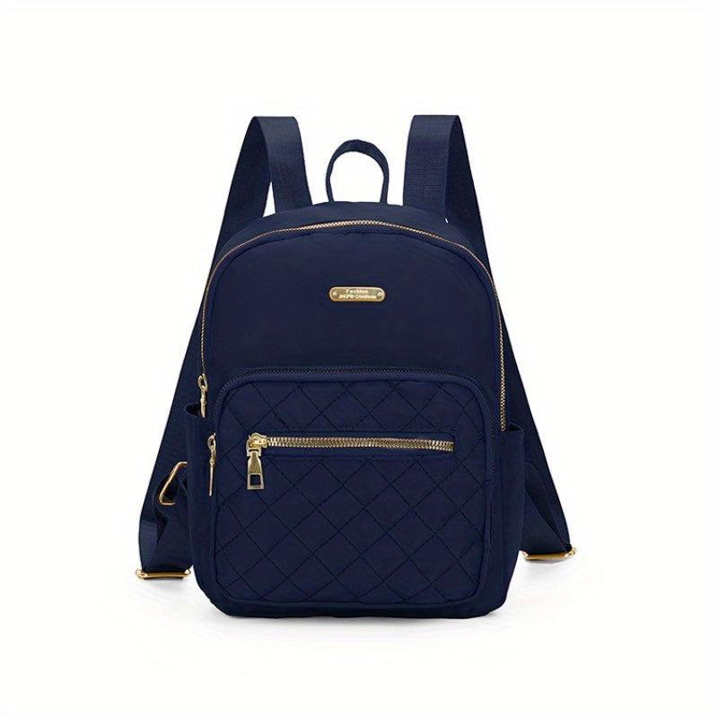 Quilted Nylon Backpack Purse Preppy Back To School Bag