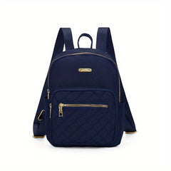 Quilted Nylon Backpack Purse Preppy Back To School Bag