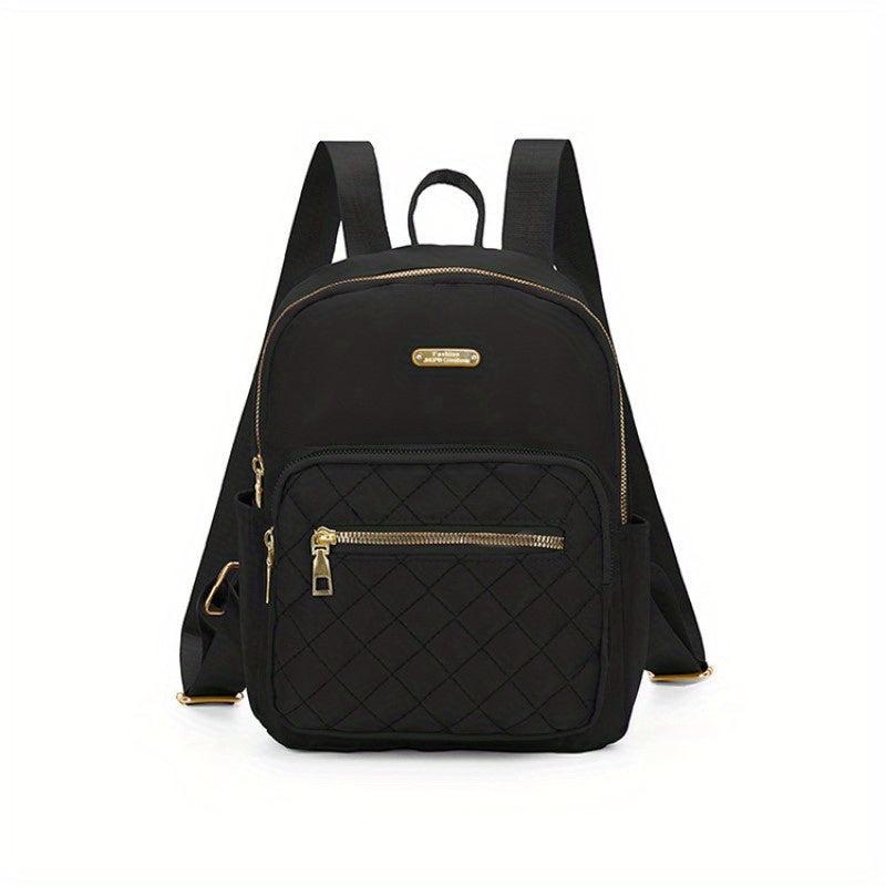 Quilted Nylon Backpack Purse Preppy Back To School Bag