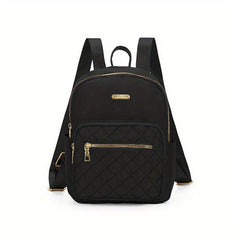 Quilted Nylon Backpack Purse Preppy Back To School Bag