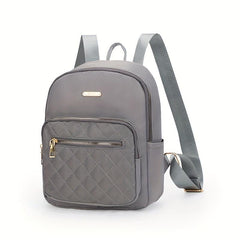 Quilted Nylon Backpack Purse Preppy Back To School Bag