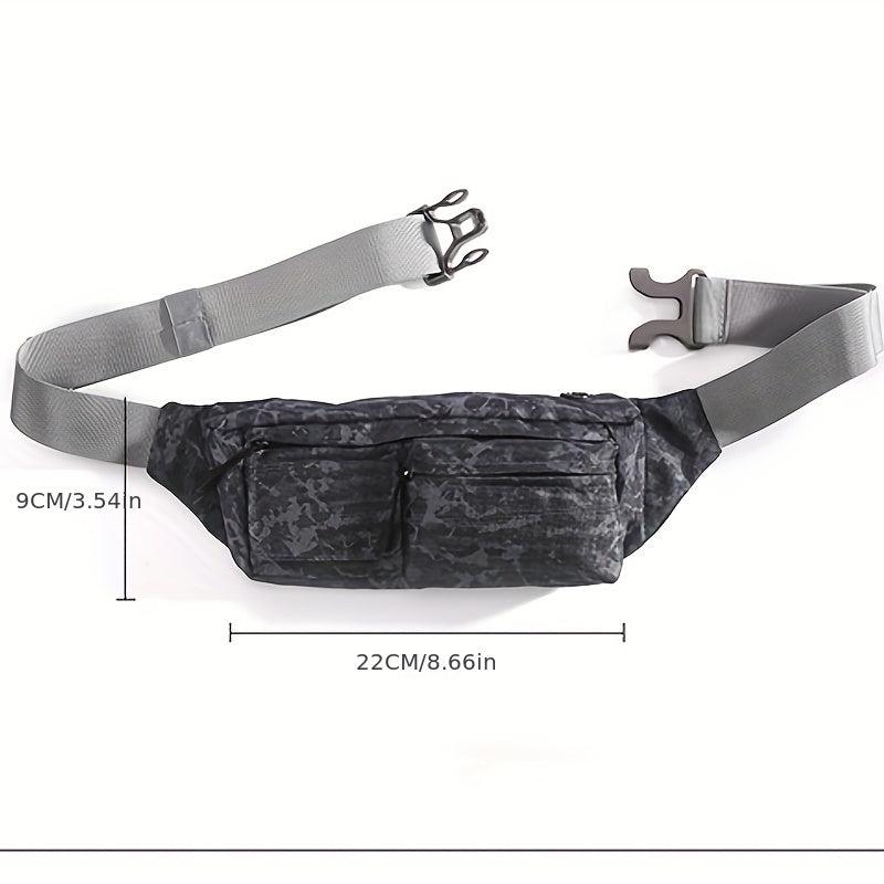 Men's Waterproof Waist Bag Crossbody Bag For Running Phone Holder