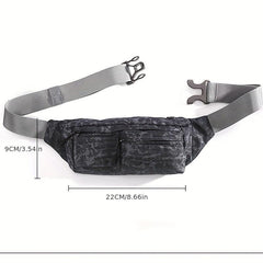 Men's Waterproof Waist Bag Crossbody Bag For Running Phone Holder