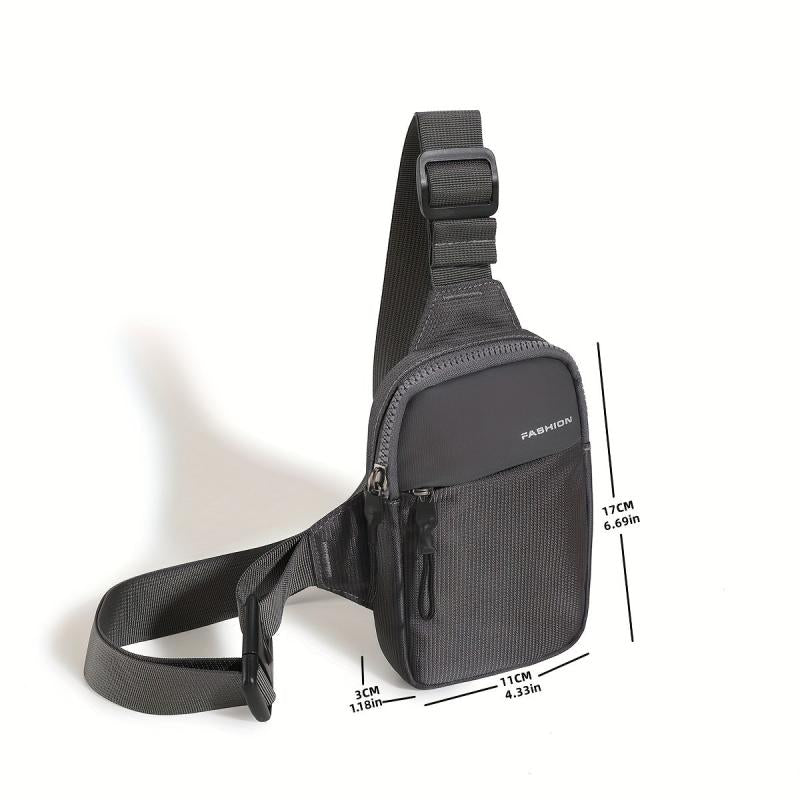 Men's Mini Square Bag Casual Shoulder Bag For Travel & Outdoor Activities