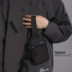 Men's Mini Square Bag Casual Shoulder Bag For Travel & Outdoor Activities
