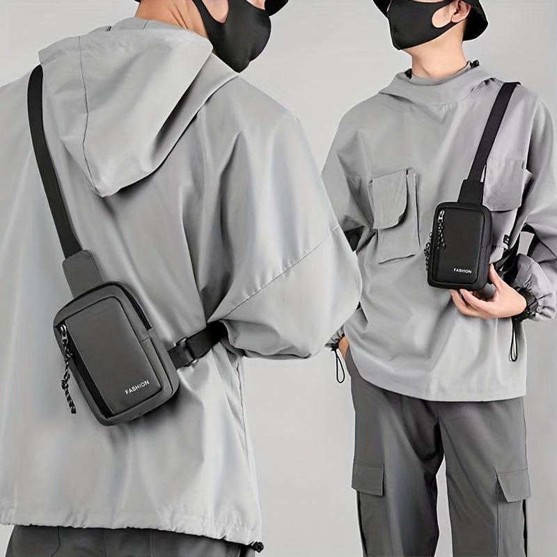 Men's Nylon Crossbody Bag Multifunctional Diagonal Shoulder Bag