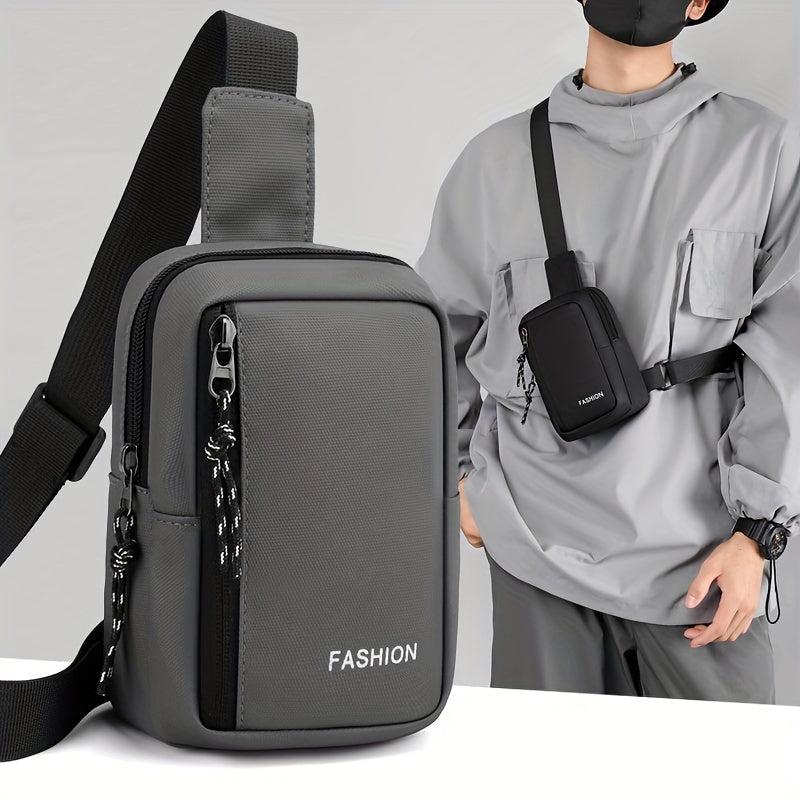 Men's Nylon Crossbody Bag Multifunctional Diagonal Shoulder Bag