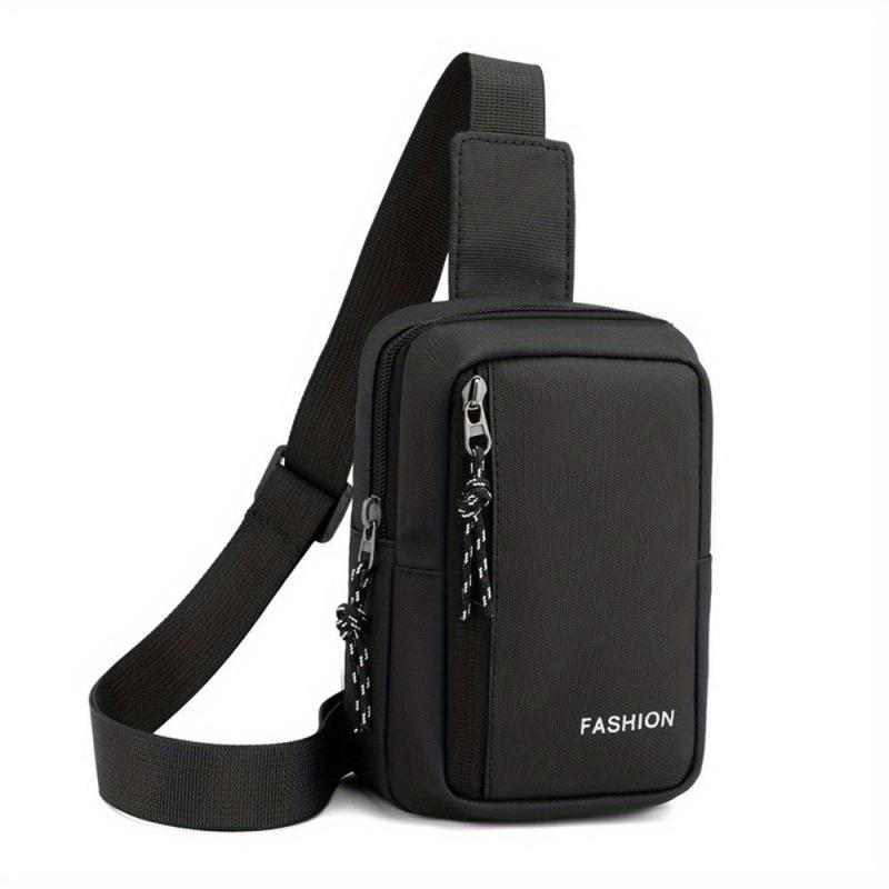 Men's Nylon Crossbody Bag Multifunctional Diagonal Shoulder Bag