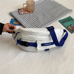 Nylon Waterproof Crossbody Bag Student Diagonal Chest Bag